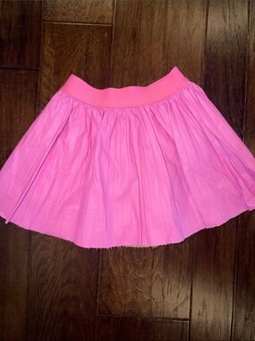 Baby Sara faux leather pink skirt 4